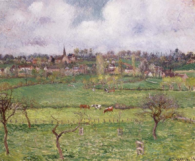 Camille Pissarro View of Bazincourt oil painting picture